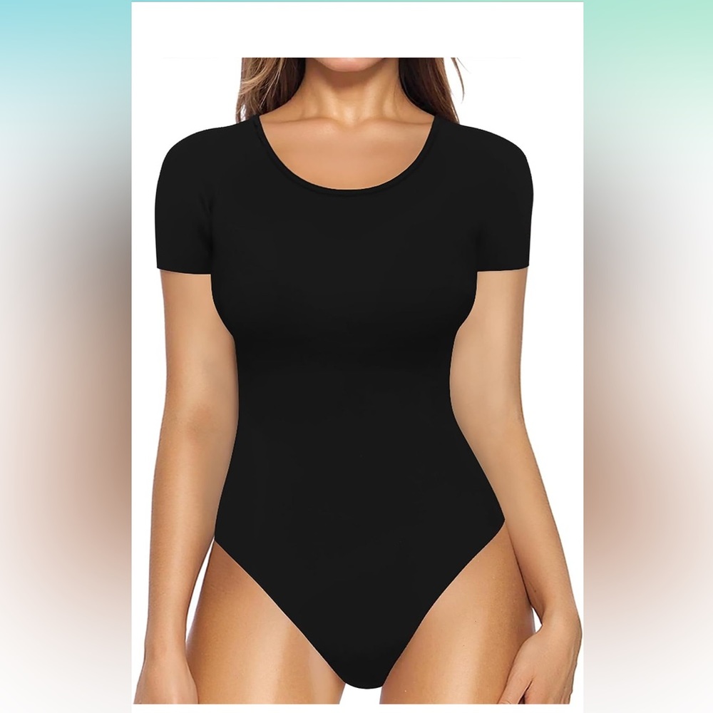 Women's Round Collar Clothing Short Sleeve Long Sleeve Tops T Shirt Bodysuit